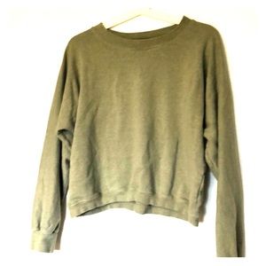 Handmade crop Aliya Wanek sweater.